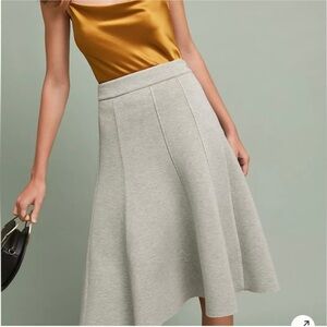 Maeve Anthropologie Renna a-line midi skirt soft stretchy